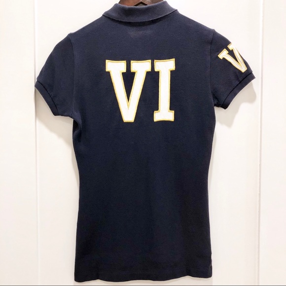 Ralph Lauren Mercer Club Navy Skinny Polo XS - Picture 3 of 5